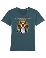 EVERY SNACK YOU MAKE, I`LL BE WATCHING YOU - Beagle Tricou mânecă scurtă guler V Bărbat Presenter