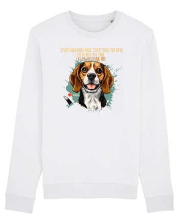EVERY SNACK YOU MAKE, I`LL BE WATCHING YOU - Beagle White