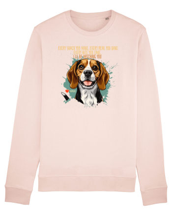 EVERY SNACK YOU MAKE, I`LL BE WATCHING YOU - Beagle Candy Pink