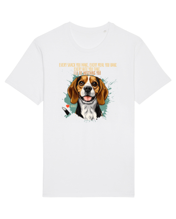 EVERY SNACK YOU MAKE, I`LL BE WATCHING YOU - Beagle White