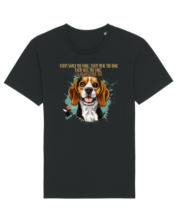 EVERY SNACK YOU MAKE, I`LL BE WATCHING YOU - Beagle Black