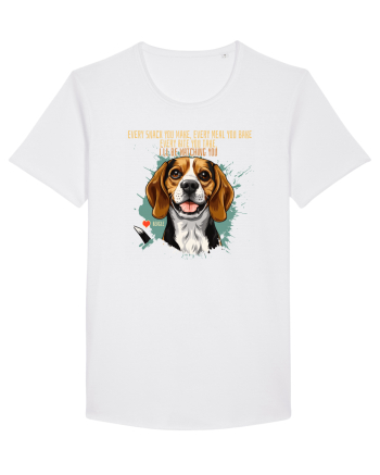 EVERY SNACK YOU MAKE, I`LL BE WATCHING YOU - Beagle White