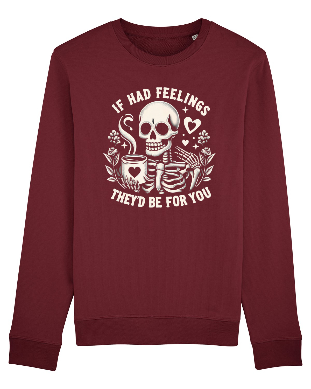 Bluză mânecă lungă Unisex Rise Burgundy