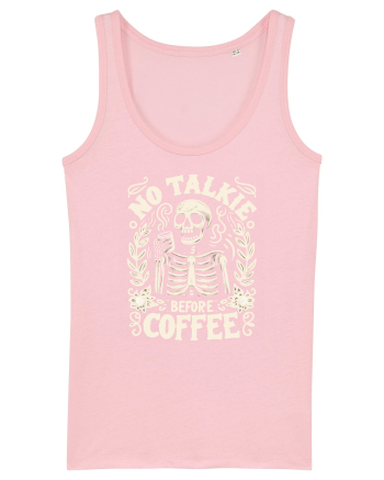 No Talkie before Coffee Cotton Pink