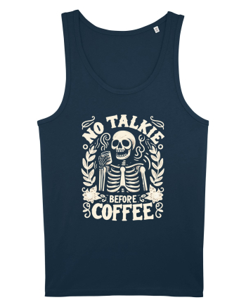 No Talkie before Coffee Navy