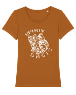Spirit Dacic Tricou mânecă scurtă guler larg fitted Damă Expresser
