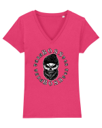 TaraBOSStes Tricou mânecă scurtă guler V Damă Evoker