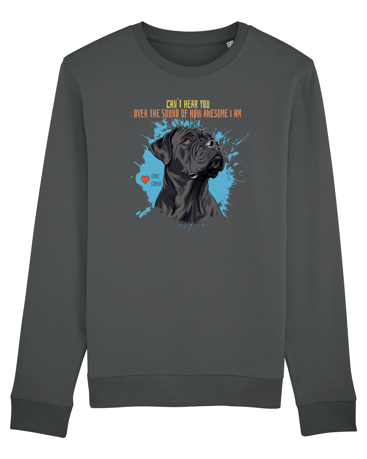 Bluză mânecă lungă Unisex Rise Anthracite