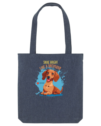 SHINE BRIGHT LIKE A DACHSUND - Dachsund / Teckel Midnight Blue