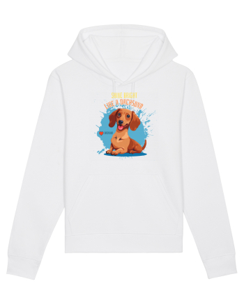 SHINE BRIGHT LIKE A DACHSUND - Dachsund / Teckel White