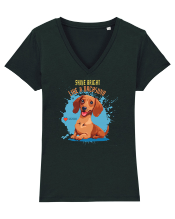 SHINE BRIGHT LIKE A DACHSUND - Dachsund / Teckel Black
