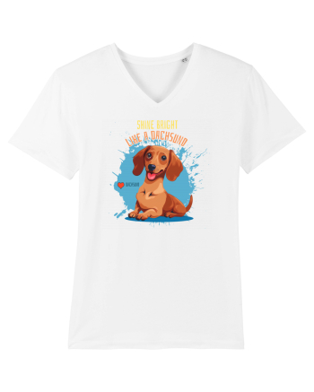 SHINE BRIGHT LIKE A DACHSUND - Dachsund / Teckel White
