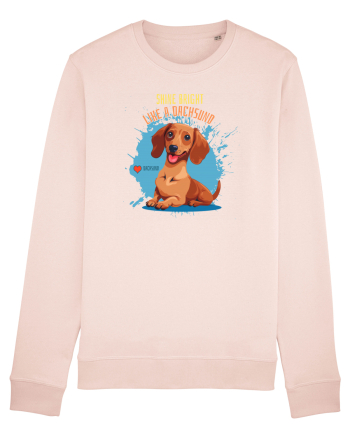 SHINE BRIGHT LIKE A DACHSUND - Dachsund / Teckel Candy Pink
