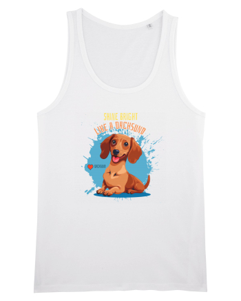 SHINE BRIGHT LIKE A DACHSUND - Dachsund / Teckel White