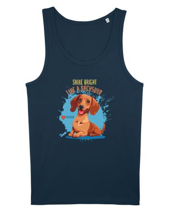 SHINE BRIGHT LIKE A DACHSUND - Dachsund / Teckel Navy