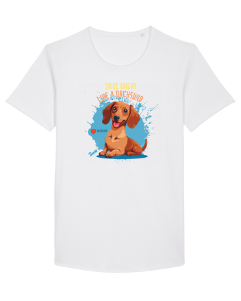 SHINE BRIGHT LIKE A DACHSUND - Dachsund / Teckel White