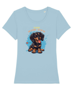 MY WIENER HAS A HEART ON - Dachsund / Teckel Tricou mânecă scurtă guler larg fitted Damă Expresser