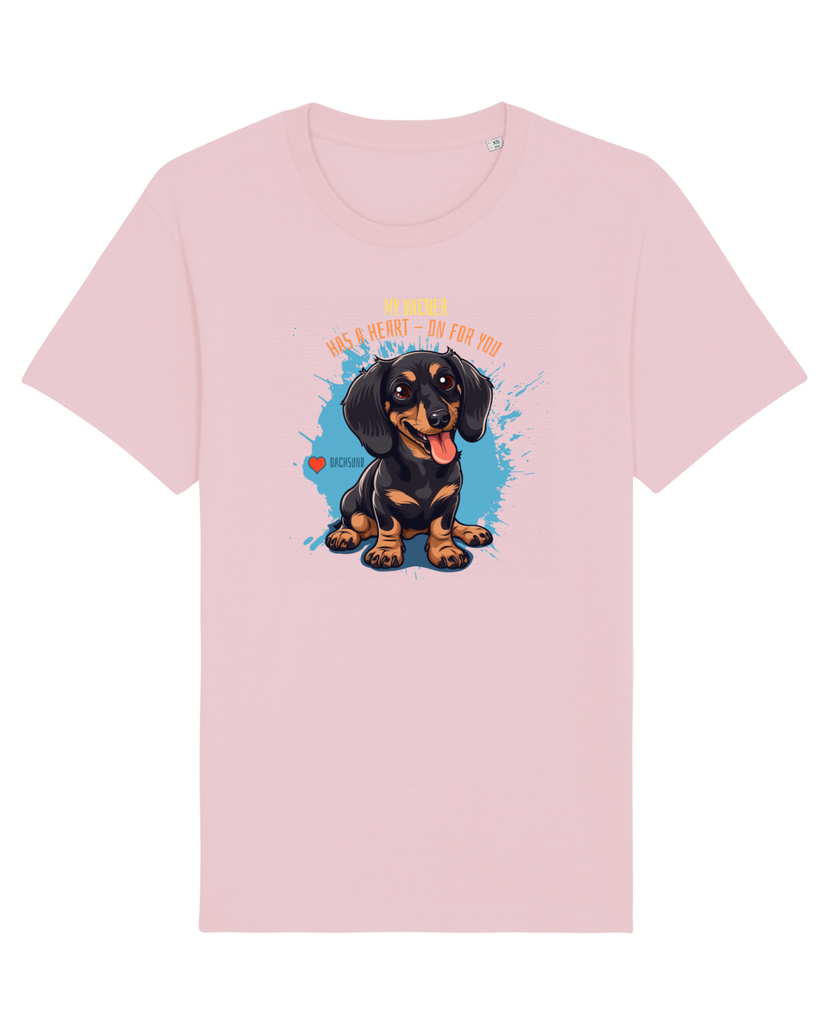 Tricou mânecă scurtă Unisex Rocker Cotton Pink