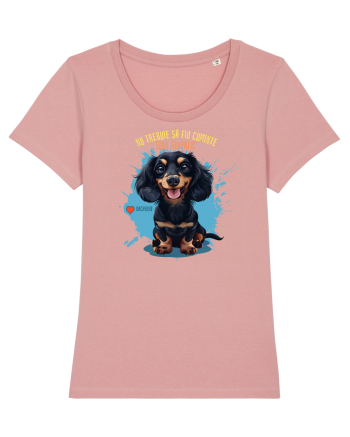 NU TREBUIE SA FIU CUMINTE, SUNT SIMPATIC - Dachsund / Teckel Canyon Pink
