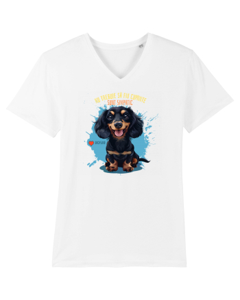 NU TREBUIE SA FIU CUMINTE, SUNT SIMPATIC - Dachsund / Teckel White