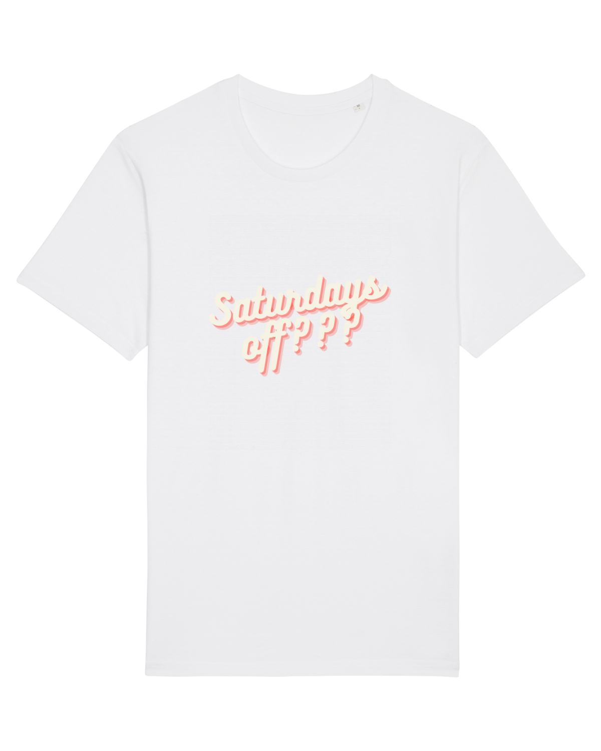 Tricou mânecă scurtă Unisex Rocker White