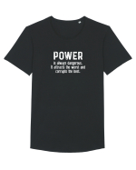 POWER Tricou mânecă scurtă guler larg Bărbat Skater