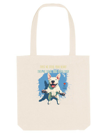 FIRST WE STEAL YOUR HEART, THEN YOUR BED & SOFA - Bull Terrier Natural