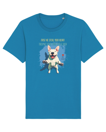 FIRST WE STEAL YOUR HEART, THEN YOUR BED & SOFA - Bull Terrier Azur