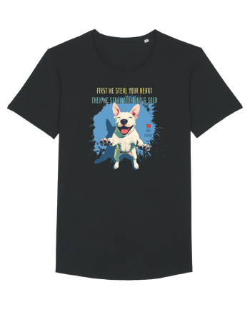 FIRST WE STEAL YOUR HEART, THEN YOUR BED & SOFA - Bull Terrier Black