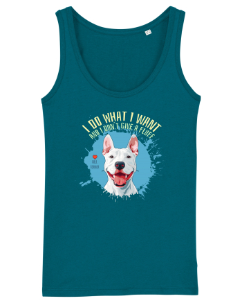I DO WHAT I WANT & I DON`T GIVE A FLUFF - Bull Terrier Ocean Depth