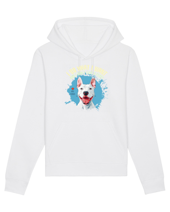 I DO WHAT I WANT & I DON`T GIVE A FLUFF - Bull Terrier White