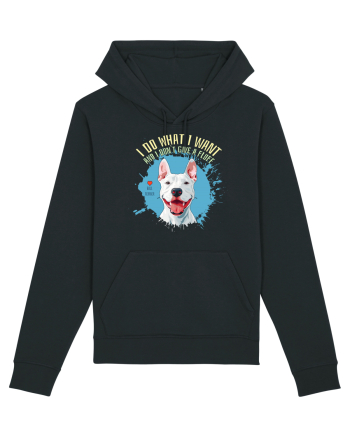I DO WHAT I WANT & I DON`T GIVE A FLUFF - Bull Terrier Black