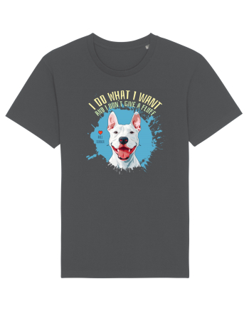 I DO WHAT I WANT & I DON`T GIVE A FLUFF - Bull Terrier Anthracite