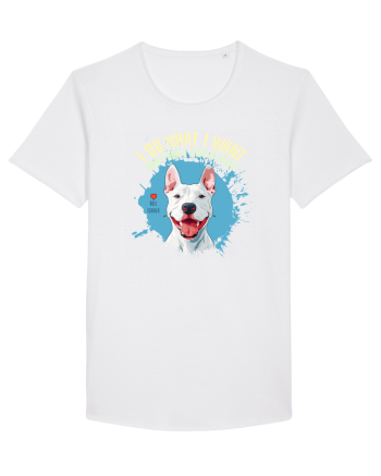 I DO WHAT I WANT & I DON`T GIVE A FLUFF - Bull Terrier White