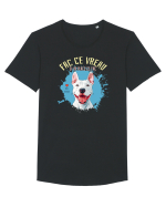 FAC CE VREAU SI-MI PLACE CE FAC - Bull Terrier Tricou mânecă scurtă guler larg Bărbat Skater