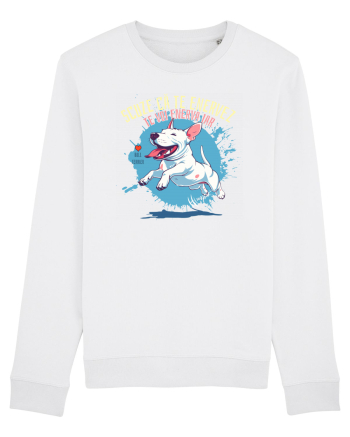 SCUZE CA TE ENERVEZ, TE VOI ENERVA IAR - Bull Terrier White