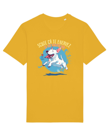 SCUZE CA TE ENERVEZ, TE VOI ENERVA IAR - Bull Terrier Spectra Yellow