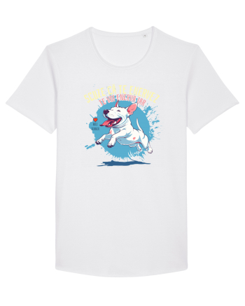 SCUZE CA TE ENERVEZ, TE VOI ENERVA IAR - Bull Terrier White