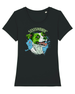SMOKIN` ! - Russell Terrier Tricou mânecă scurtă guler larg fitted Damă Expresser