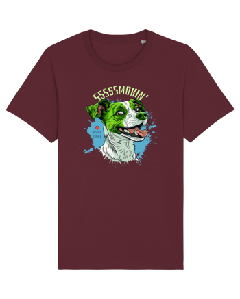 SMOKIN` ! - Russell Terrier Burgundy