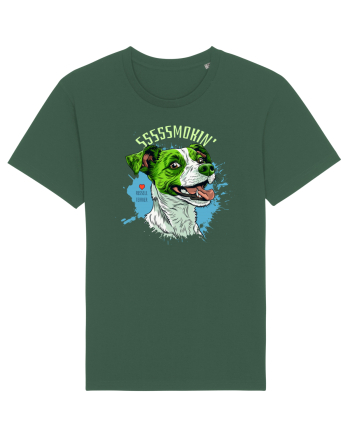 SMOKIN` ! - Russell Terrier Bottle Green