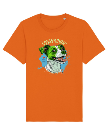 SMOKIN` ! - Russell Terrier Bright Orange