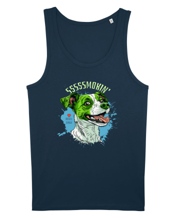 SMOKIN` ! - Russell Terrier Navy