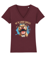 WE`RE GONNA SNUGGLE & U`RE GONNA LIKE IT - Pitbull Tricou mânecă scurtă guler V Damă Evoker