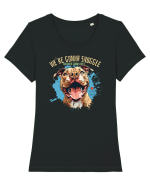WE`RE GONNA SNUGGLE & U`RE GONNA LIKE IT - Pitbull Tricou mânecă scurtă guler larg fitted Damă Expresser