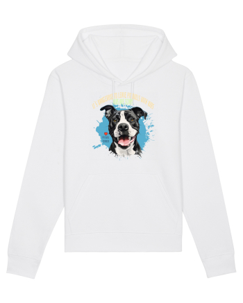 DANGEROUS TO LEAVE PITTBULLS WITH KIDS, KIDS  ARE SCARY - Pitbull White
