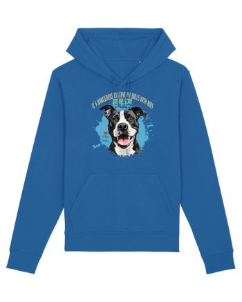 DANGEROUS TO LEAVE PITTBULLS WITH KIDS, KIDS  ARE SCARY - Pitbull Royal Blue