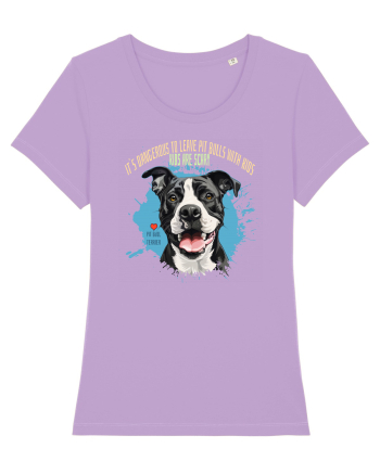 DANGEROUS TO LEAVE PITTBULLS WITH KIDS, KIDS  ARE SCARY - Pitbull Lavender Dawn