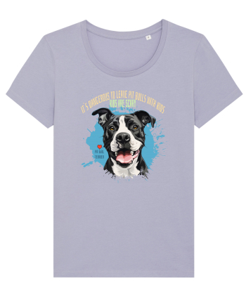 DANGEROUS TO LEAVE PITTBULLS WITH KIDS, KIDS  ARE SCARY - Pitbull Lavender