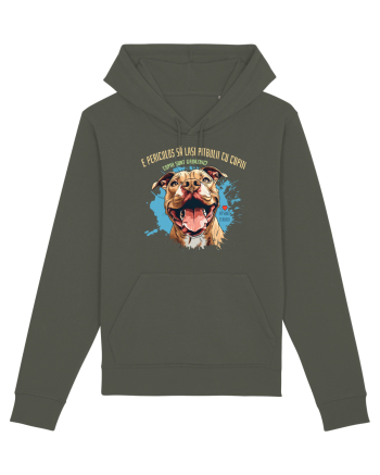 PERICULOS SA LASI PITBULII CU COPIII, COPIII SUNT GROAZNICI - Pitbull Khaki